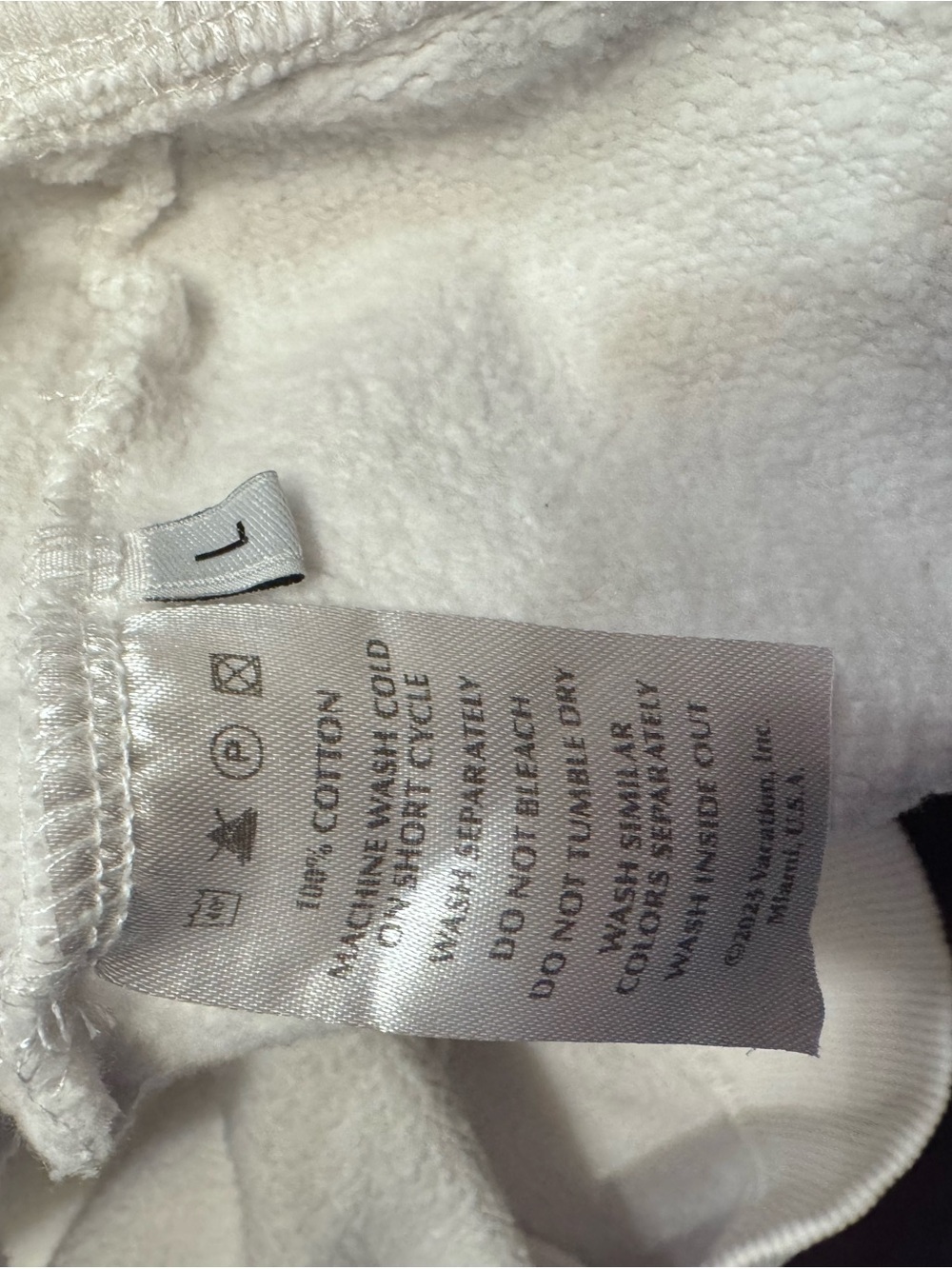Vacation sunscreen Embroidered Crewneck Sweatshirt large white - Picture 6 of 6